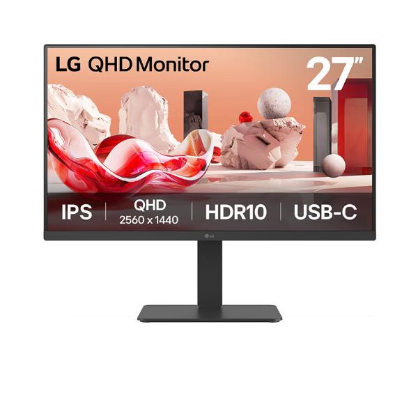 Monitor LG de 27" IPS QHD con USB-C Regulable 2 HDMI Multimedia Vesa