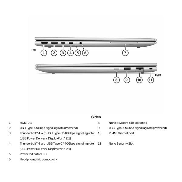 Portátil HP EliteBook 6 G2i de 16" i7 350 32GB 1TB W11P - Imagen 2